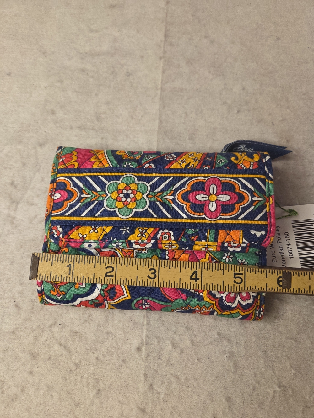Vera Bradley Wallet Floral Print Wallet in Blue NWT - Picture 7 of 7
